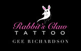 Rabbits Claw Print at home gift card.