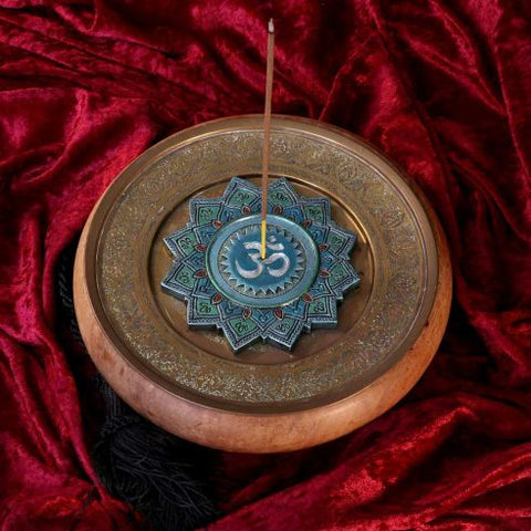 Om sacred sound incense burner.